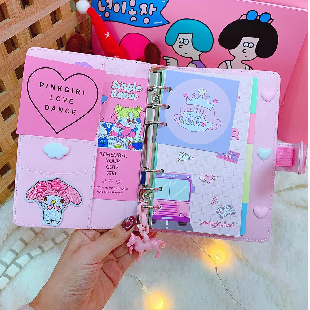 Дневник для девочек Kawaii красочная книга студентов ежедневный Еженедельный план