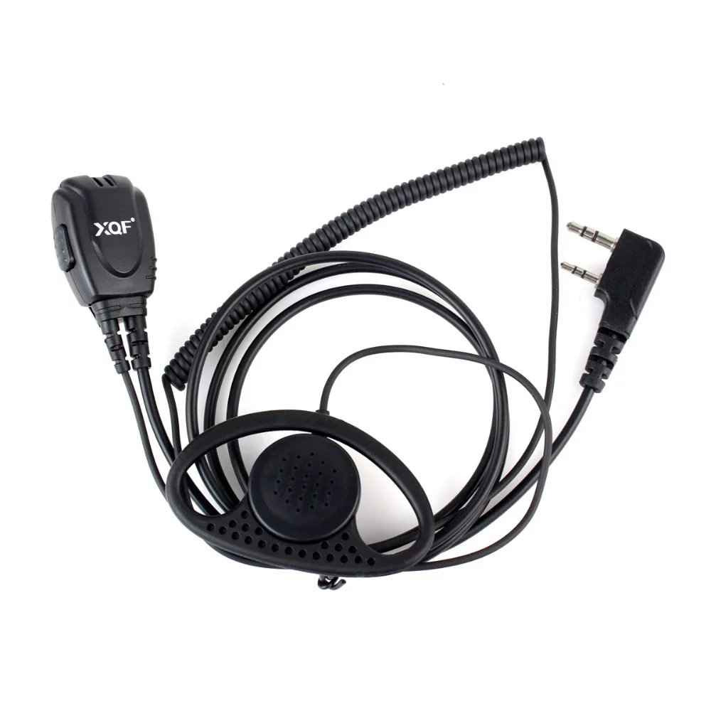 XQF 2 контактный b образный пружинный линейный наушник гарнитура PTT MIC для Kenwood HYT
