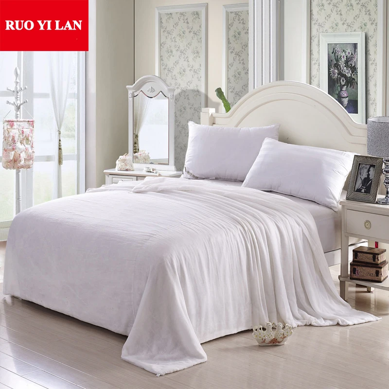 100% хлопок однотонное стеганое одеяло покрывало белое внутреннее пододеяльник