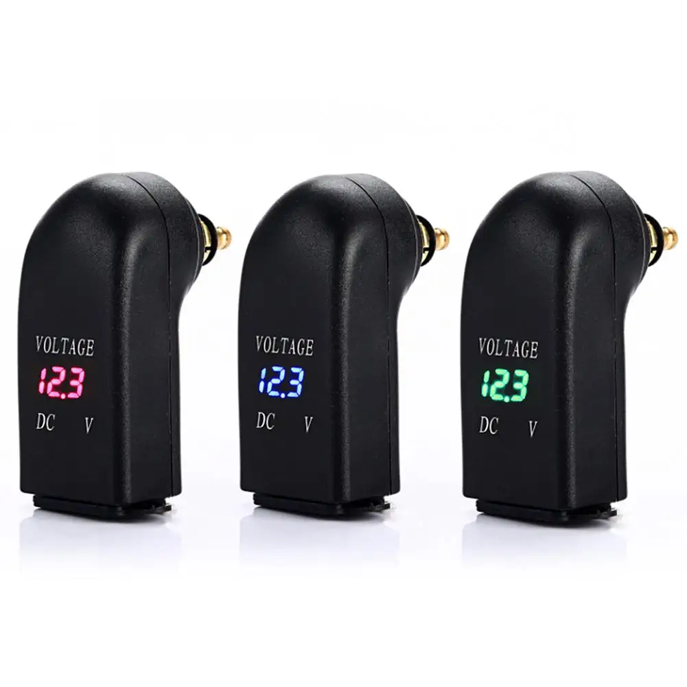 Motorcycle Dual USB Charger 4.2A Voltmeter Aluminum Alloy Metal Shell Dapter Cigarette Din Socket Red Blue Green | Автомобили и