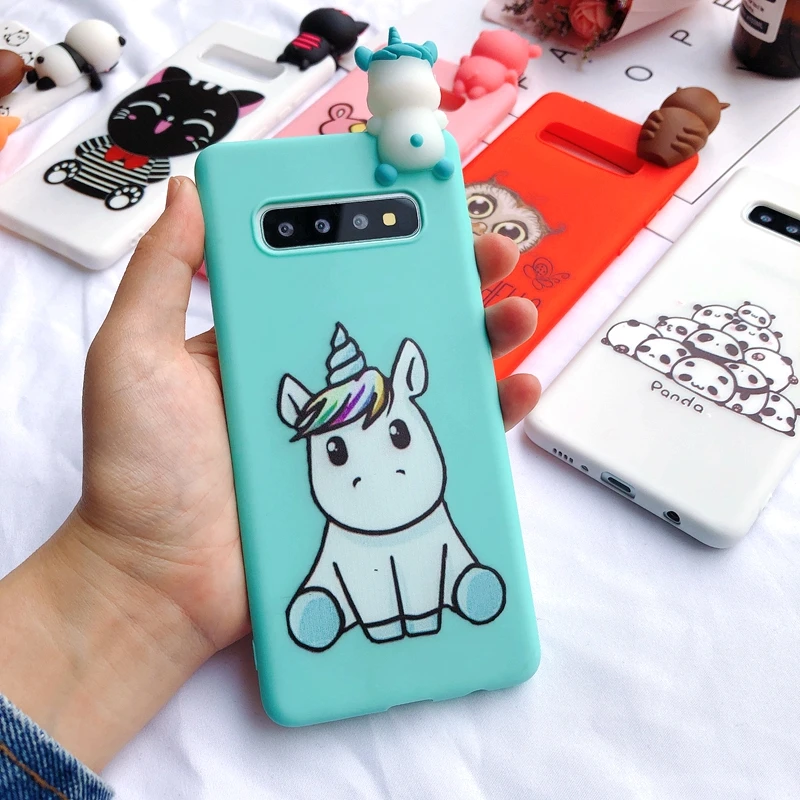 5 S8 S9 S10 плюс чехол Etui samsung Galaxy S10 S10E чехол 3D Kawaii силиконовый чехол для Coque samsung S8 S9 S10 плюс S7 Edge чехол - Цвет: 5