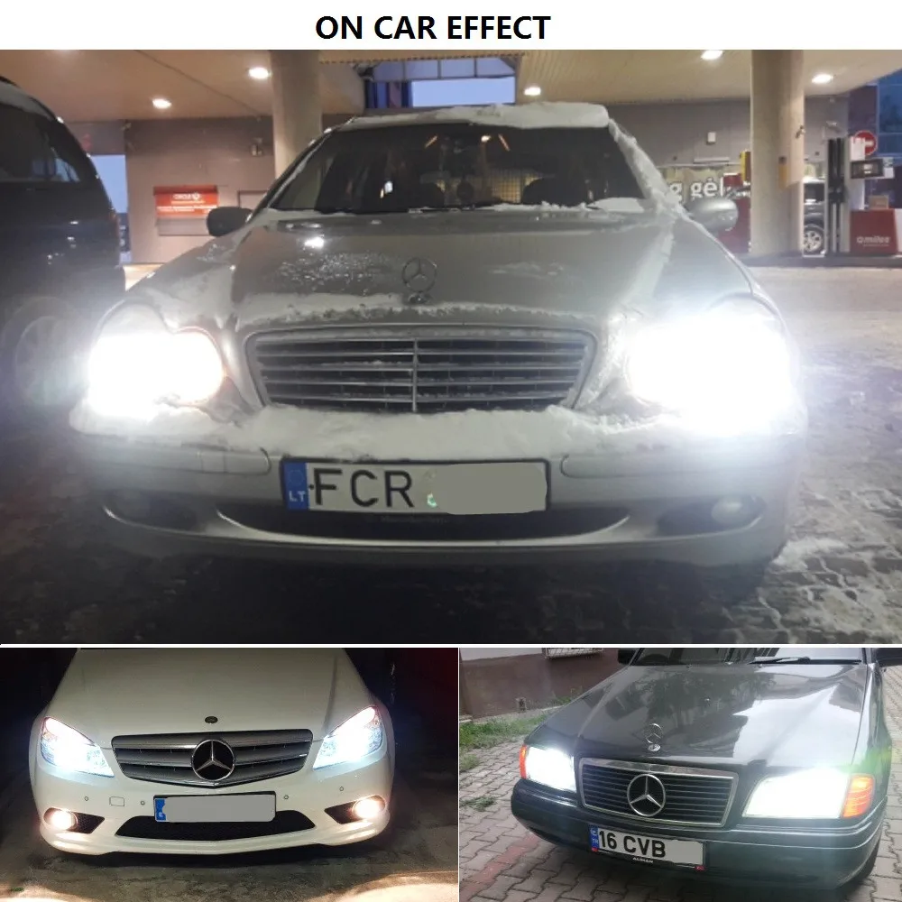 AUXITO Canbus H7 светодиодный H8 H11 H4 лампы для фар автомобиля авто фары для Mercedes Benz w211 w210 w212 w204 w203 w205 w202 w220