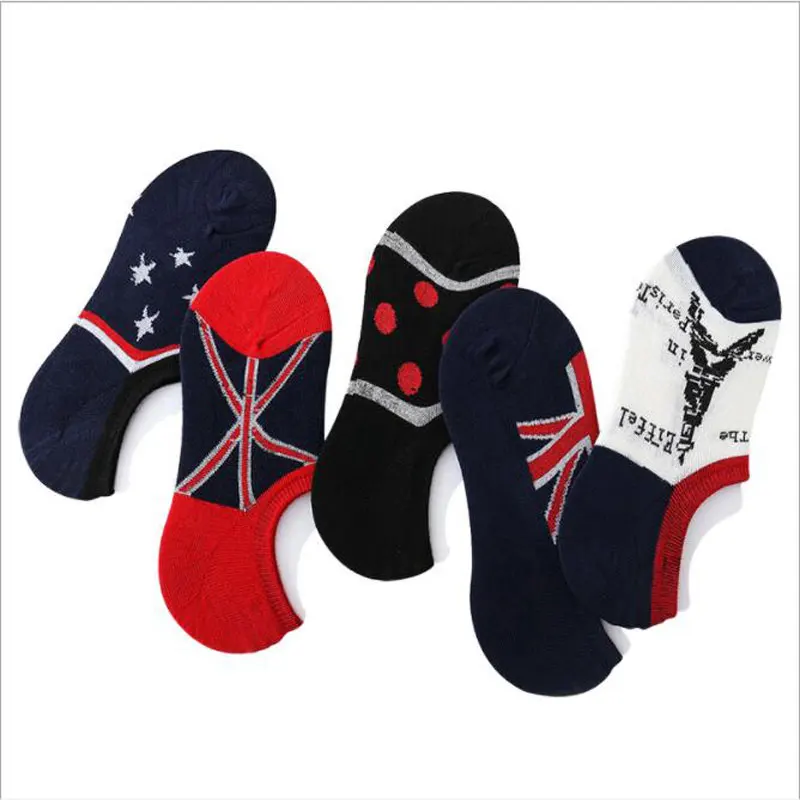 1 пара носков мужские хлопковые носки в горошек с изображением башни звезды темно