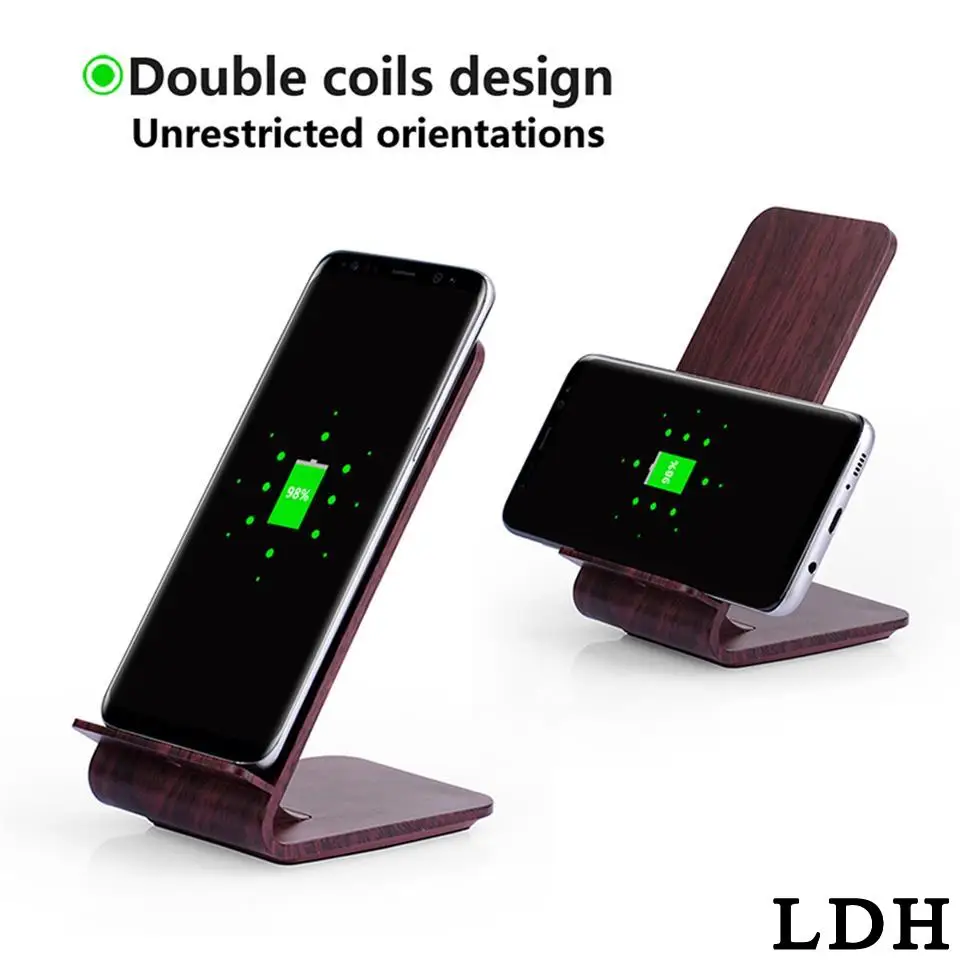 LDH Qi Быстрое беспроводное зарядное устройство 10 Вт настольная зарядка A8 быстрое