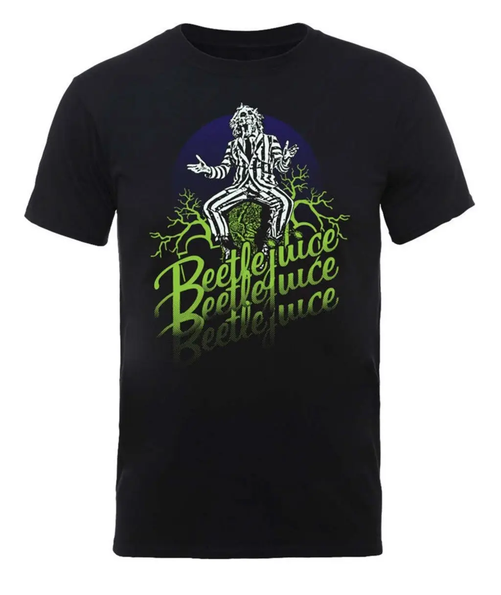 Футболка Beetlejuice с принтом fad новая и Официальная футболка 2018 модная брендовая