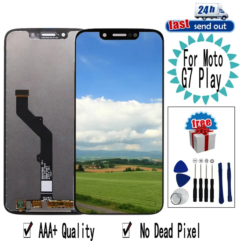 ЖК-дисплей для Motorola Moto G7 Play ЖК-дисплей XT1952 экран дигитайзер сборка Замена для Motorola G7Play