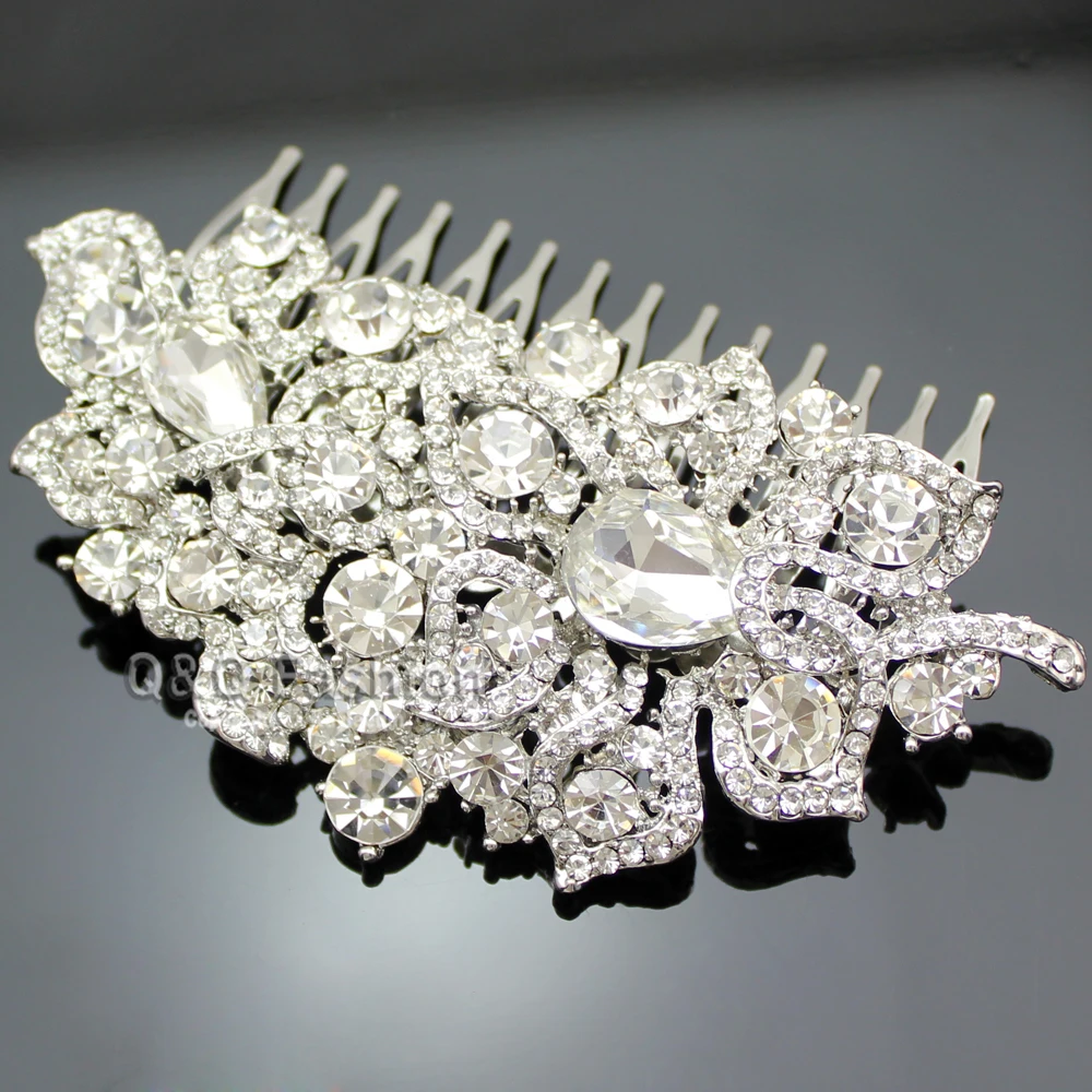 Свадебные Стразы инкрустированные драгоценные камни цветок 4 &quotВуалетка