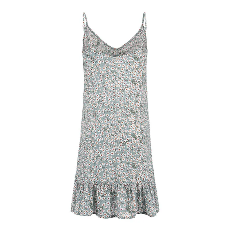 2019 пляжный отдых летнее платье Для женщин модный принт пикантные лидер продаж