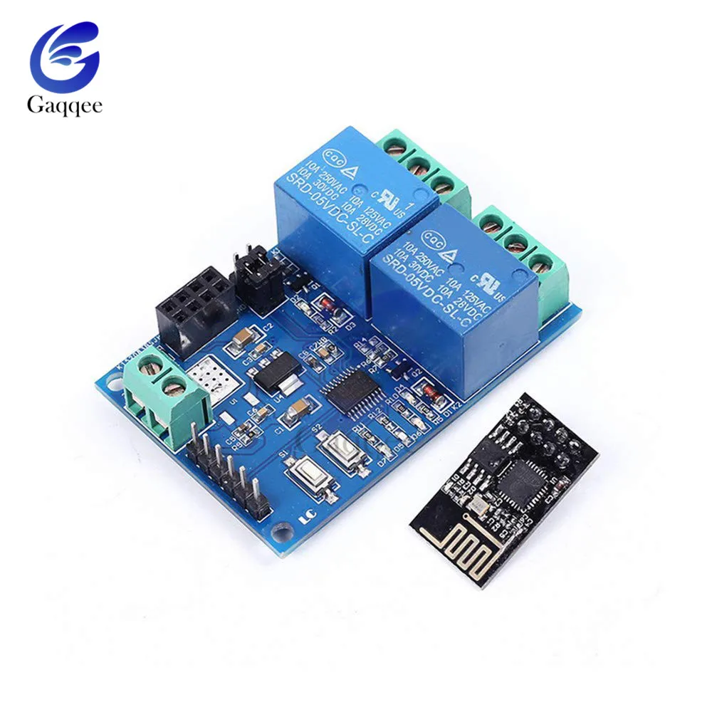 Релейный модуль на основе ESP8266 ESP 01 ESP01 беспроводная плата с Wi Fi 5 в постоянного