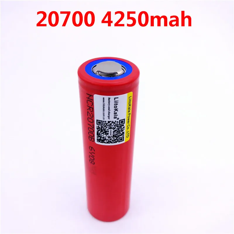 2 шт./лот Liitokala 20700B 20700 4250 мАч батарея NCR20700B высокой скорости 20A 20700|liitokala battery| |
