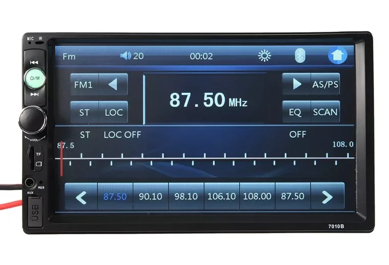 7 дюймов 2 Din сенсорный экран автомобильное радио Зеркало Ссылка Bluetooth MP3 MP5 мультимедийный плеер USB/AUX Авто Радио стерео камера заднего вида