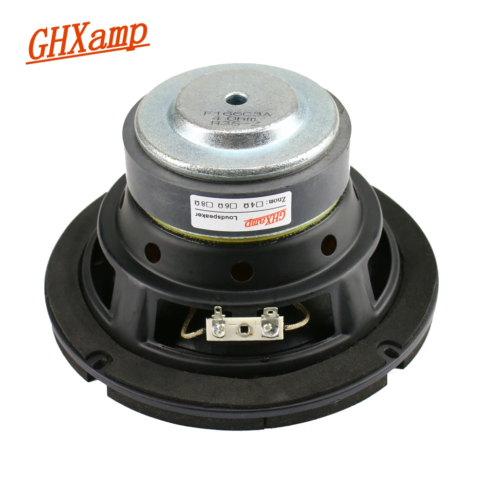 GHXAMP 6 5 дюймов сабвуфер НЧ-динамик Динамик 4ohm 60 Вт высокой мощности Мощность для