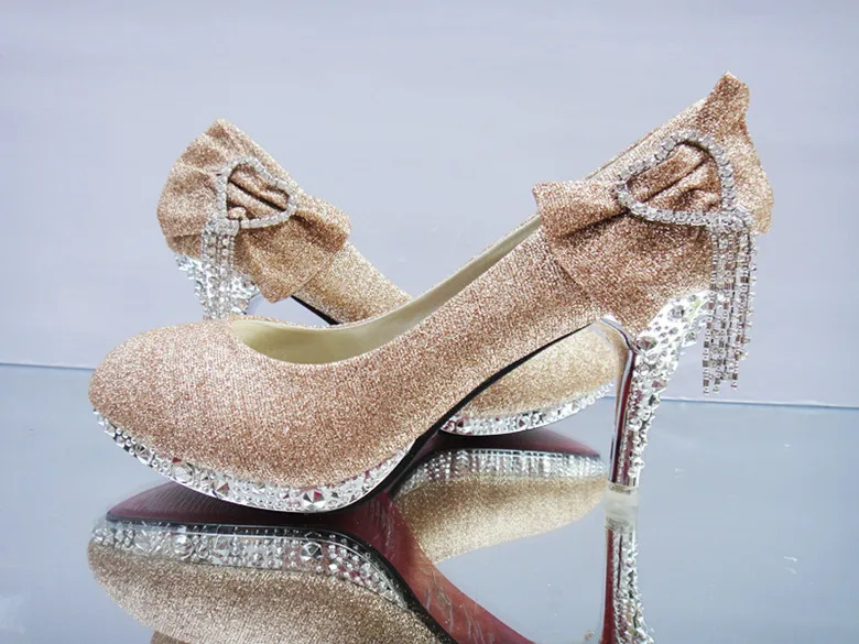 Женские туфли-лодочки YeddaMavis блестящие великолепные красные свадебные туфли