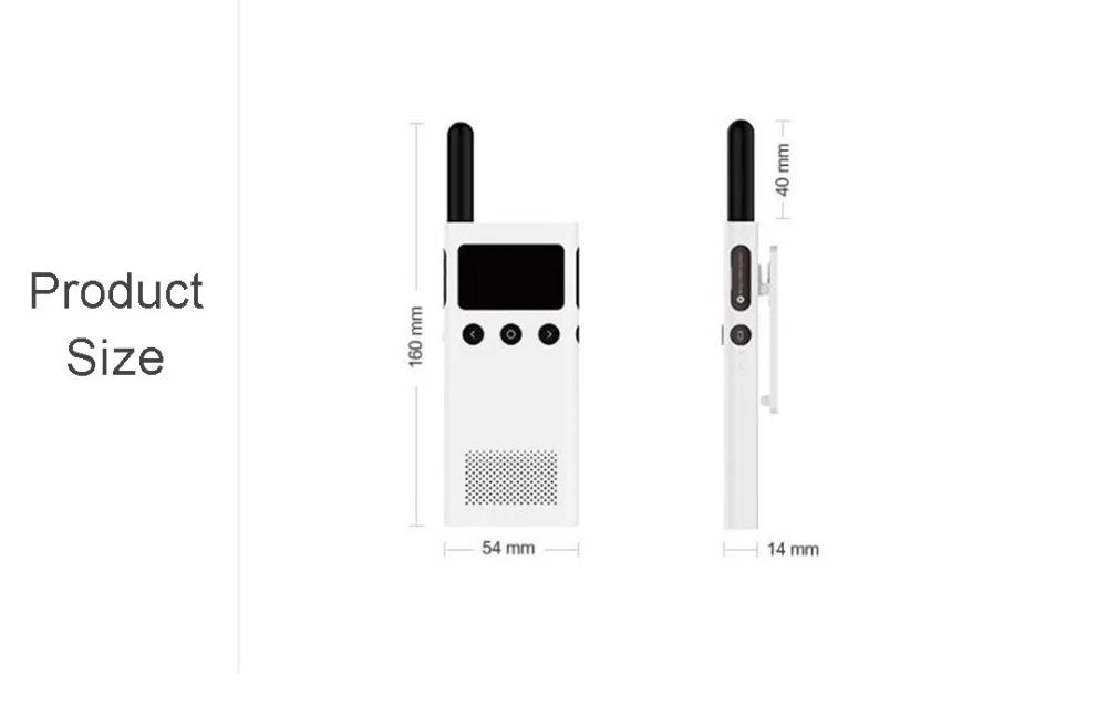 Xiaomi Mijia Walkie Talkie 1S 20 каналов 430-440 МГц двухстороннее радио Смарт Bluetooth переговорные USB зарядка приложение расположение поделиться