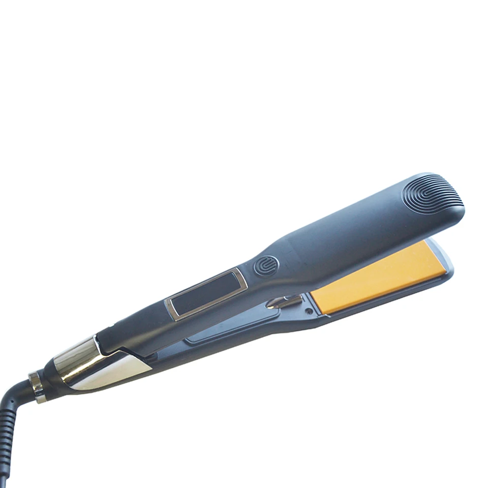 Hair Styling Tool Straightening Iron Temperature Adjustment Black Wide Pannel For Thick Electric MCH Heating Ceramic Flat | Бытовая