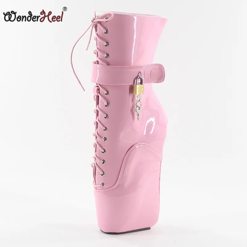 Wonderheel новые балетки на танкетке 18 см из лакированной кожи со шнуровкой|ballet boots|boots