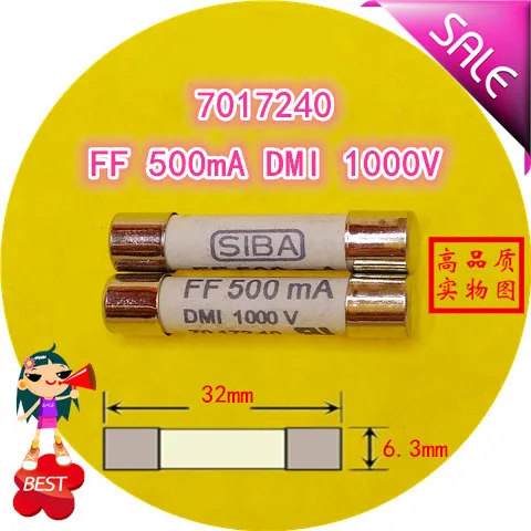 FF 500mA DMI 1000V 7017240 6 3x32 мм мультиметр предохранители|Перемычки| |
