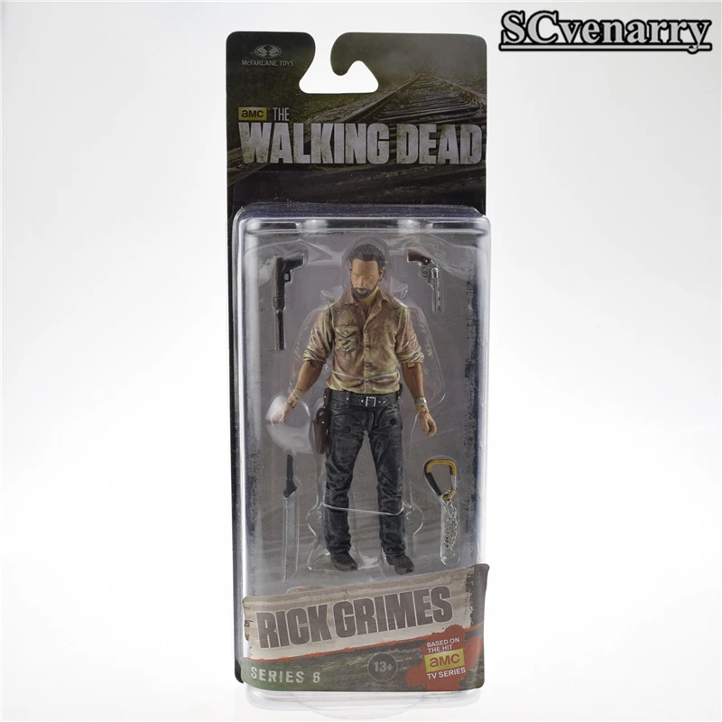 Полный комплект AMC The Walking Dead Рик Граймс Дэрил Диксон Гленн Ри Карл ПВХ фигурка