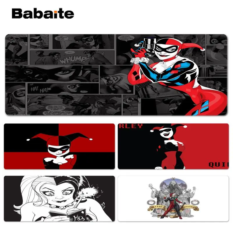 Babaite 2018 Новый Harley Quinn DIY дизайн игровой с узором коврик для мыши Размер 300*900*2 мм и