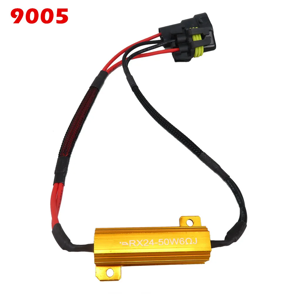 Wljh 2x H7 H8 9005 9006 светодио дный 50 Вт 6Ohm нагрузочного резистора Fix Hyper вспышки ошибка