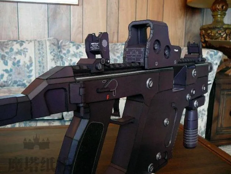 Высококачественный набор 3D бумажных моделей KRISS Super V Razer assault gun|Картонные