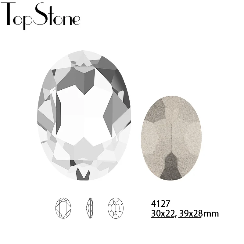 Высококачественный овальный фантазийный камень из цветного К9-кристалла 10x14 мм 13x18 мм 4127# с возвратной точкой для ювелирных изделий, можно смешивать.