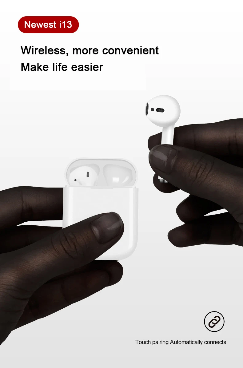 Новейшие i13 TWS сенсорное управление 1:1 для беспроводного Bluetooth 5 0 3D супер бас