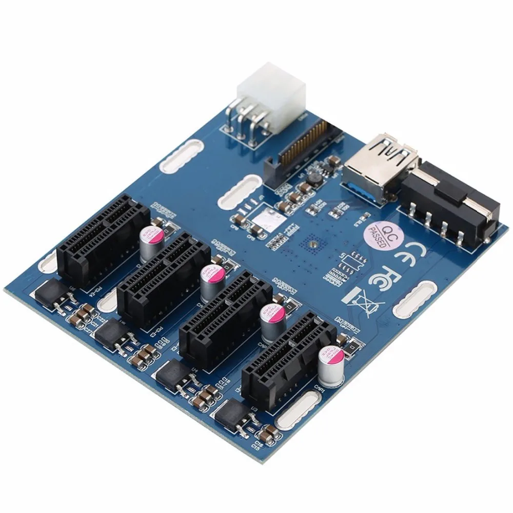 PCI E в конвертер карта от 1 до 4 X экспресс с портами слоты|pci-e to pci-e|pci-e toexpress card |