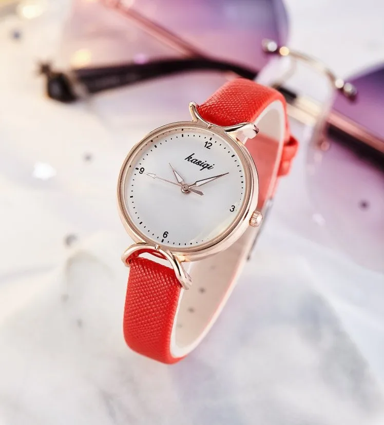 Женские часы Reloj Mujer кожаный ремешок повседневные Аналоговые Кварцевые женские