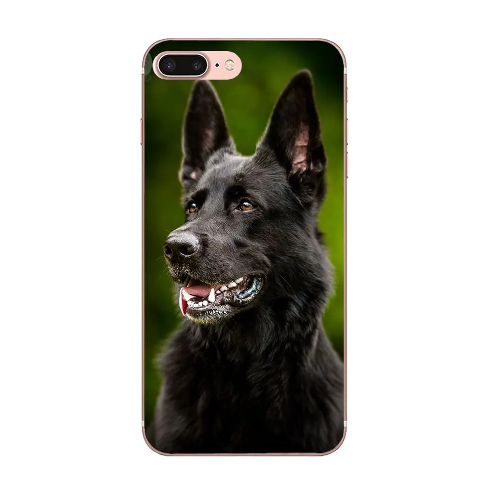 Немецкая овчарка качество для Apple iPhone 4 4S 5 5C 5S SE 6 6S 7 8 Plus X XS Max XR простые чехлы