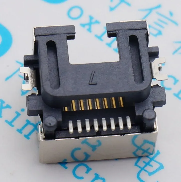 10 шт./разъемы RJ45 Тонущая пластина SMD Сетевая розетка гнездо H = 8 6|smd connector|seat seatl