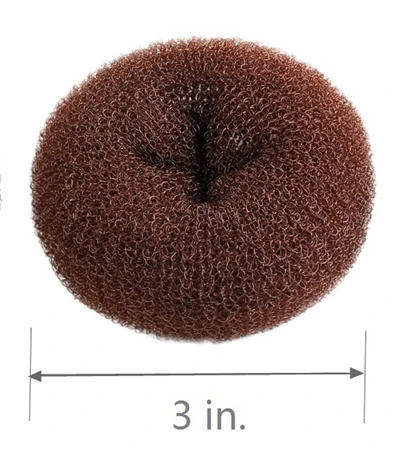 3.0in Brown Clothbeauty 1 шт булочки для волос пончик производитель, Женский шиньон для волос булочки производитель, кольцо стиль для волос пончик, волосы булочки строитель, танец булочки - Цвет: 3.0in Brown