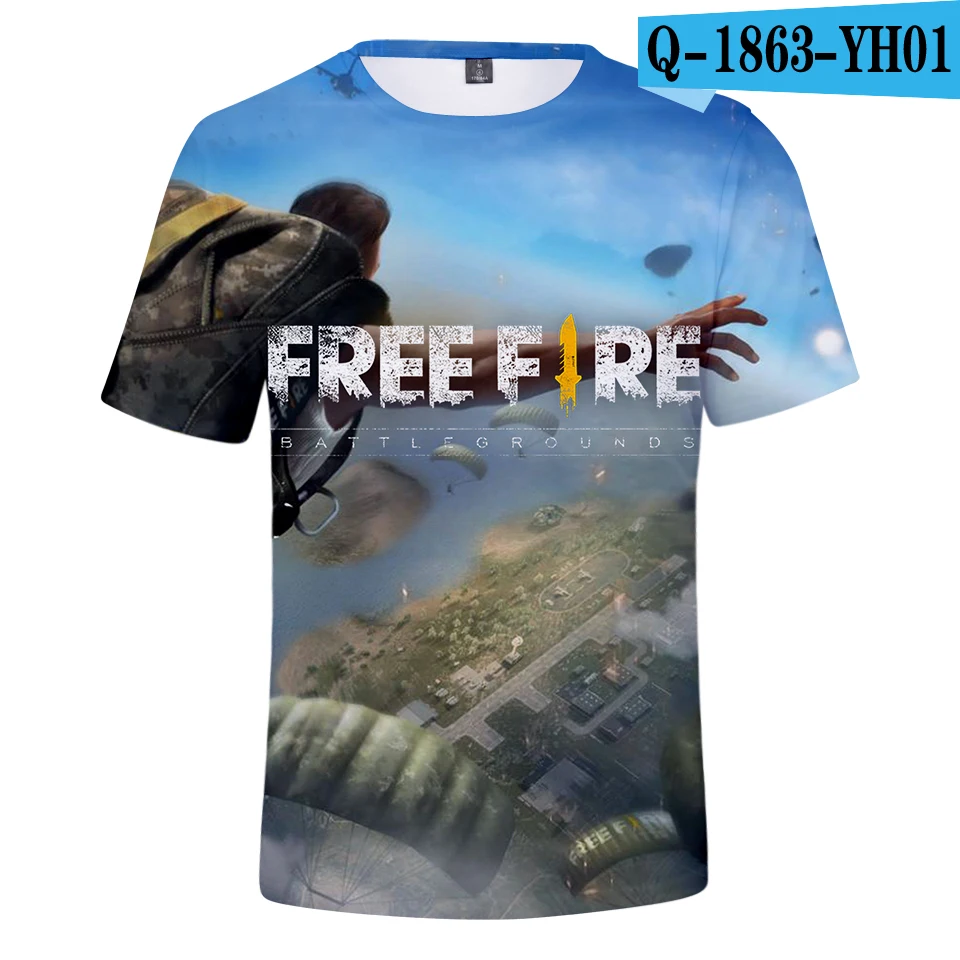 3D Новое поступление, футболка с принтом Free Fire, мужские/женские летние дышащие футболки с коротким рукавом, крутые Топы FreeFire - Цвет: 3D