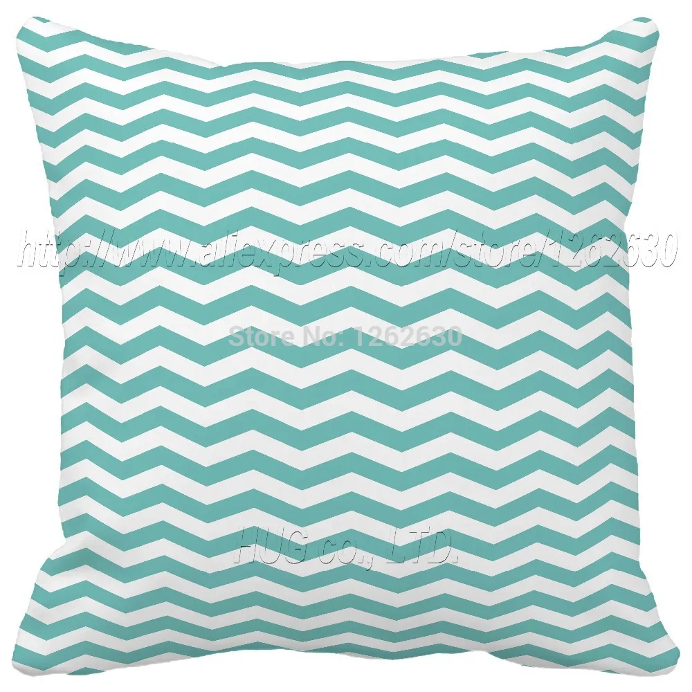 Зелено синий/Аква шеврон розовый якорь Подушки Детские геометрический крышки с