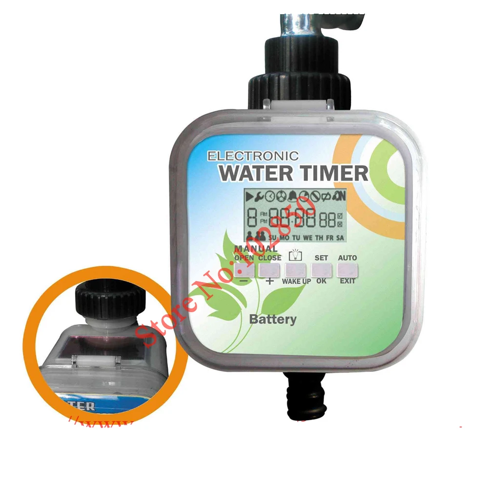 Таймер для воды на солнечной батарее с ЖК дисплеем 2 режима|timer din|timer 12vtimer machine |