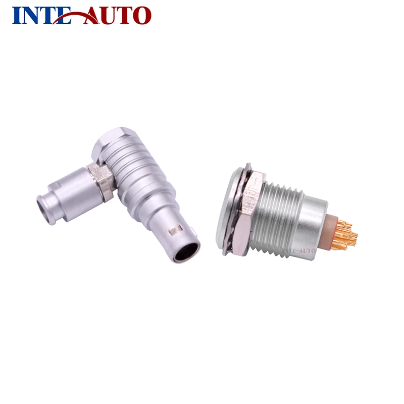 

B series Connector Substitute Metal electronic push pull self-locking elbow plug socket,12 multi-pins,THG.1B.312 ZGG.1B.312