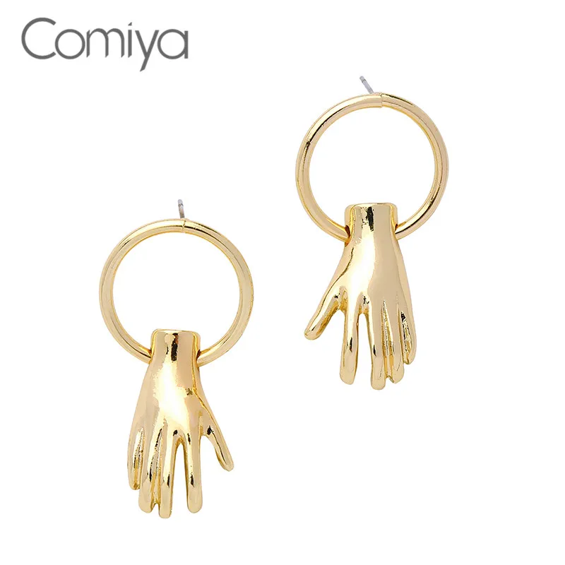 Серьги-капельки Comiya длинные серьги золотого цвета с ручной подвеской из сплава
