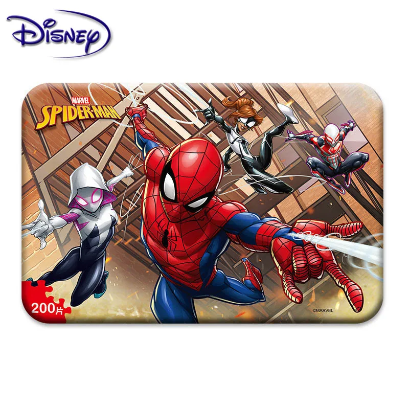 Disney Marvel Мстители гоночная принцесса лед Романтика 200 шт. железная коробка детская