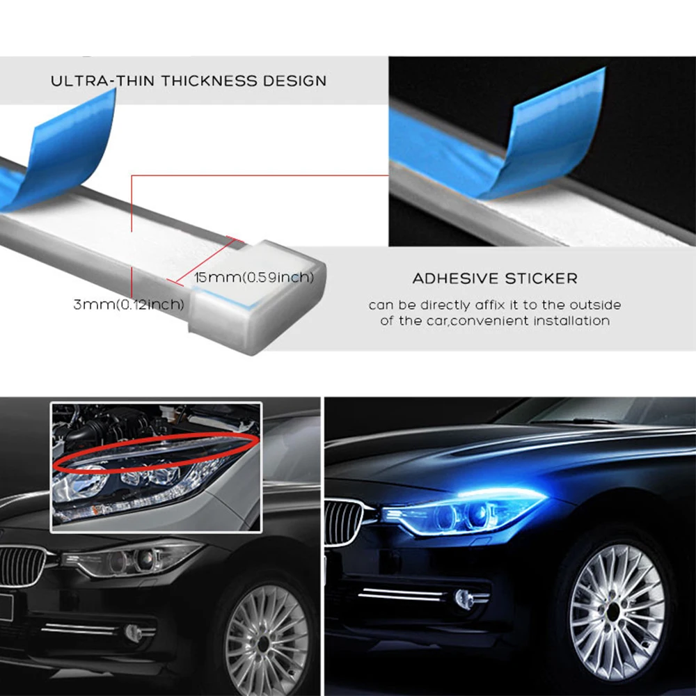 Автомобильные лампы DRL дневные ходовые огни аксессуары для тюнинга автомобилей