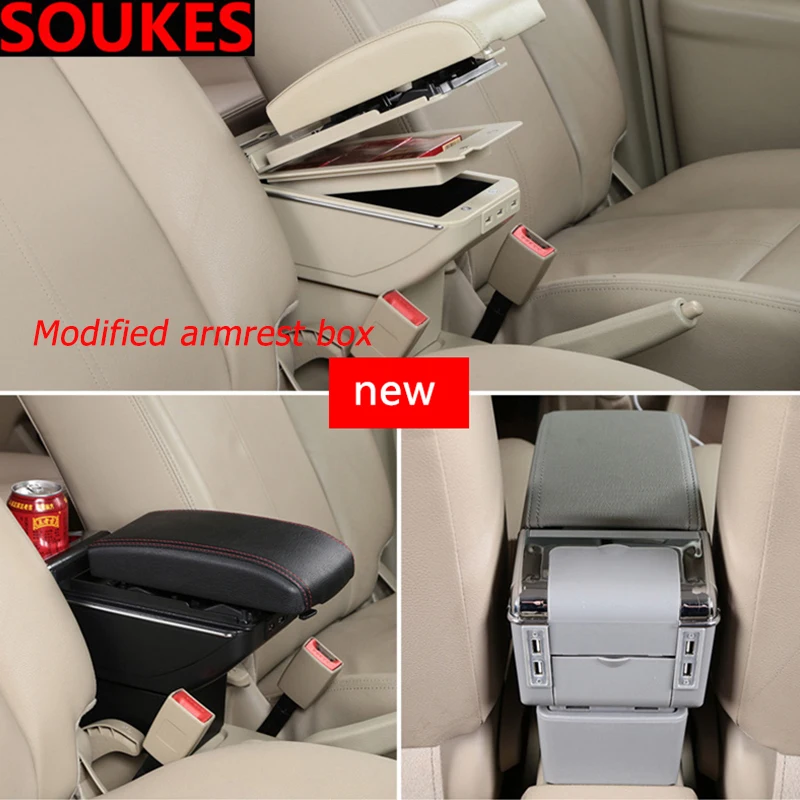 Car Modification Movable Center Console Armrest Box For Peugeot 206 307 407 308 208 3008 Toyota Corolla Yaris Rav4 Avensis Mini |