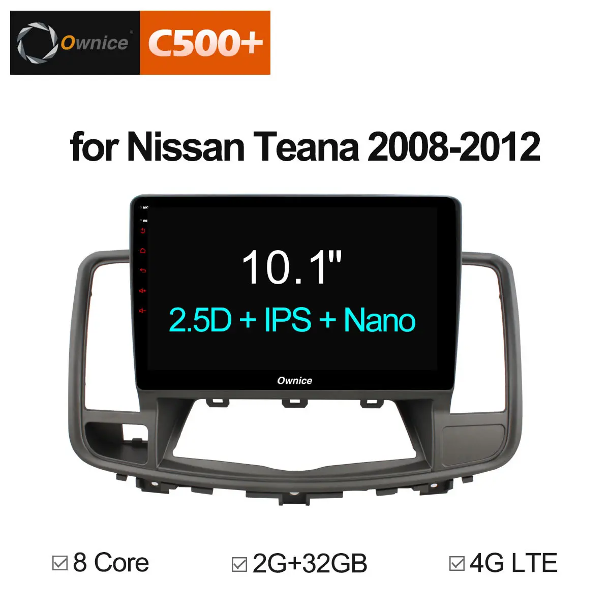 10 1 &quotOwnice C500 + G10 автомобиля Android 8 Octa Core DVD плеер для Nissan Teana 2008 2012 радио стерео gps Navi 4