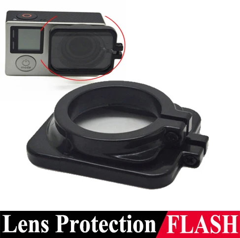 New arrival Accessories Go pro Lens Protection Protector Cover with lens Hood for GoPro Camera Body of GoPro4 frame 4/3+/3|hood insert|hooded pea