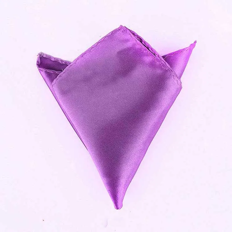 Lilac Lavender Роскошный мужской платок носовой платок из полиэстера бизнес Карманный квадратный полотенце для сундуков банкет годовщина коммерческий 22*22 см - Цвет: Lilac Lavender