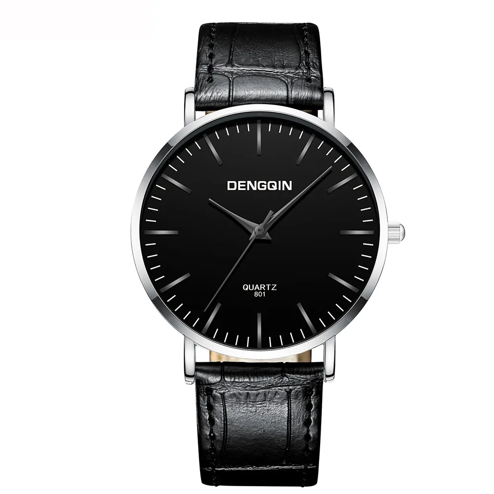 2019 reloj hombre модные часы для мужчин кожаный ремешок военный сплав аналоговые