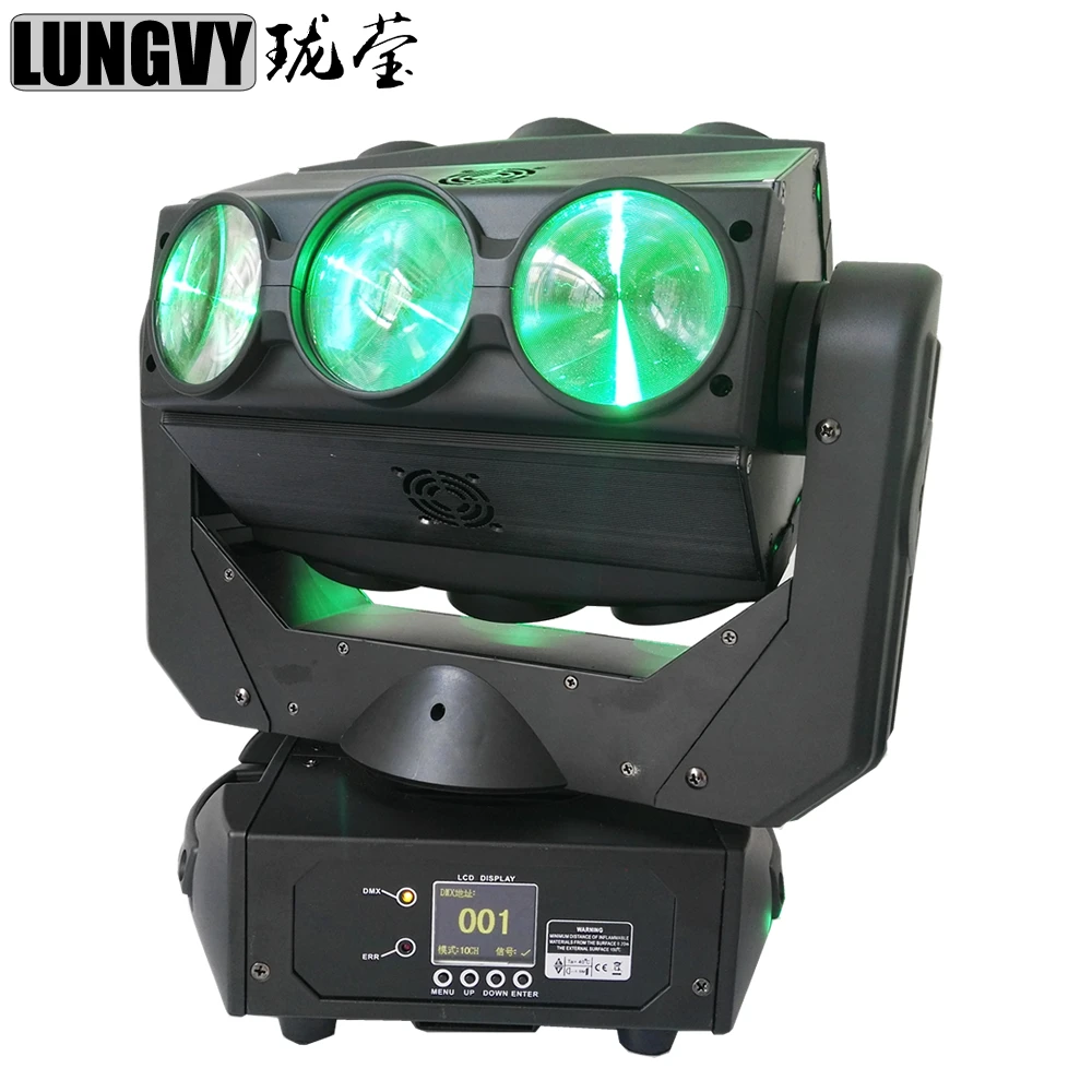 Бесплатная доставка 9X12W CREE LED Spider DMX512 10/41ch 5 градусов угол луча движущаяся головная