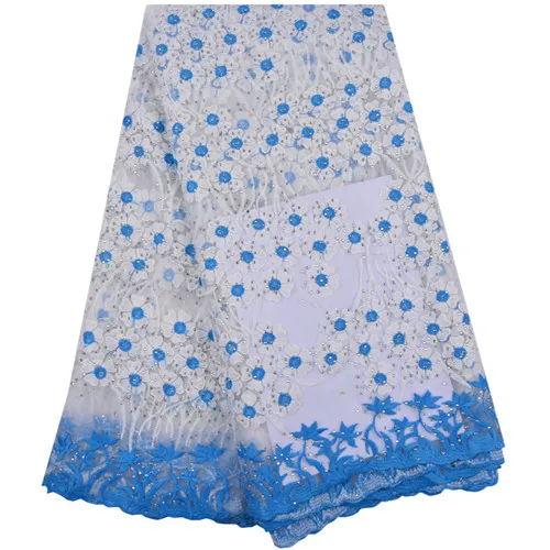 2018 Latest White Color African French Lace Fabric High Quality Tulle For Wedding Guipure 1313B | Дом и сад