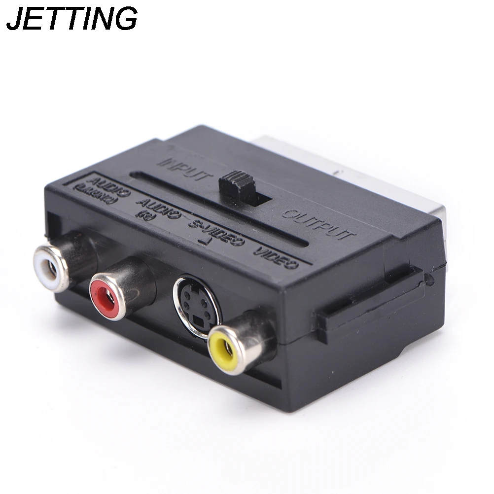 JETTING 1x21 штырь SCART штекер для 3 RCA Женский AV ТВ Аудио Видео разъем адаптер