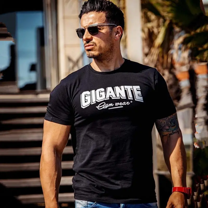 Женская Повседневная одежда для фитнеса Los hombres de manga corta Camiseta gimnasios 2018|Мужские