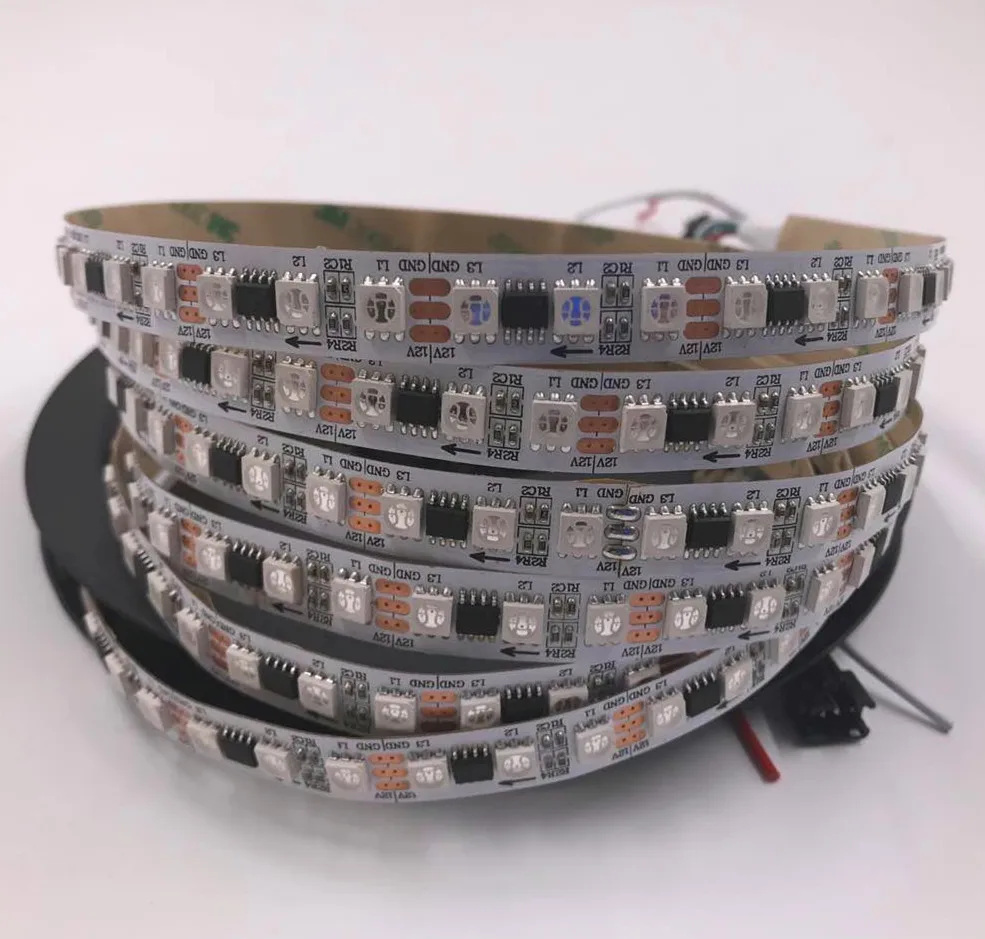 5 м DC12V WS2811 96 светодиодов/м (32 пикселя/м 3 светодиода как один пиксель) белая