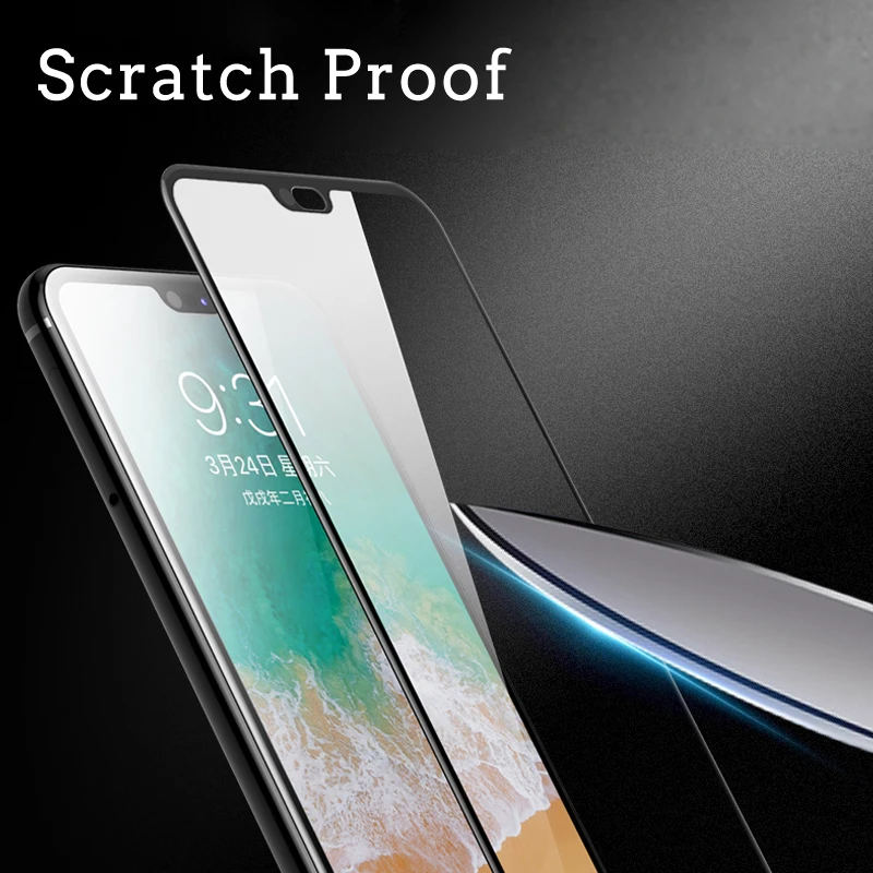 Защитное стекло для экрана y6 y7 y5 prime 2018 цветное полноэкранное 3d Huawei Y3 Y5 Y6 Y7 Y9 Prime Pro